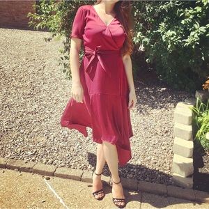 VERA WANG - SATIN DRESS